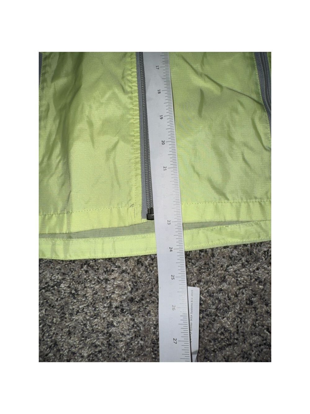 The North Face Neon Yellow Windbreaker Jacket XS Lightweight Hooded Running - Picture 4 of 11